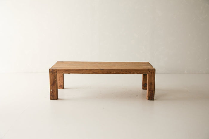 Vintage Acacia Wood Coffee Table