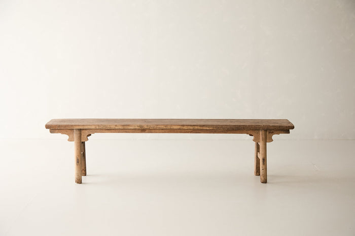 Vintage Elm Bench AH.008 - Circa 1905