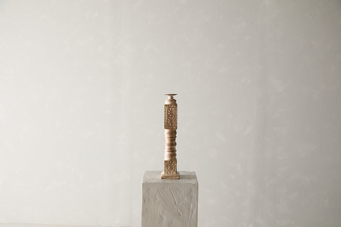 Vintage Carved Banister Candle Stand