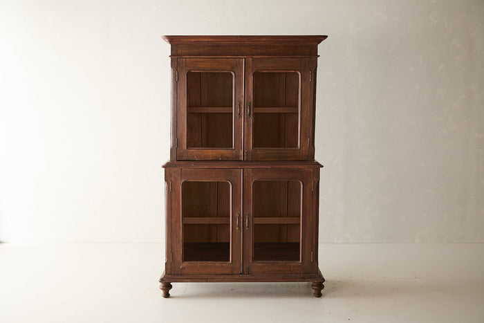Vintage Two-Part Teak Cabinet T.036