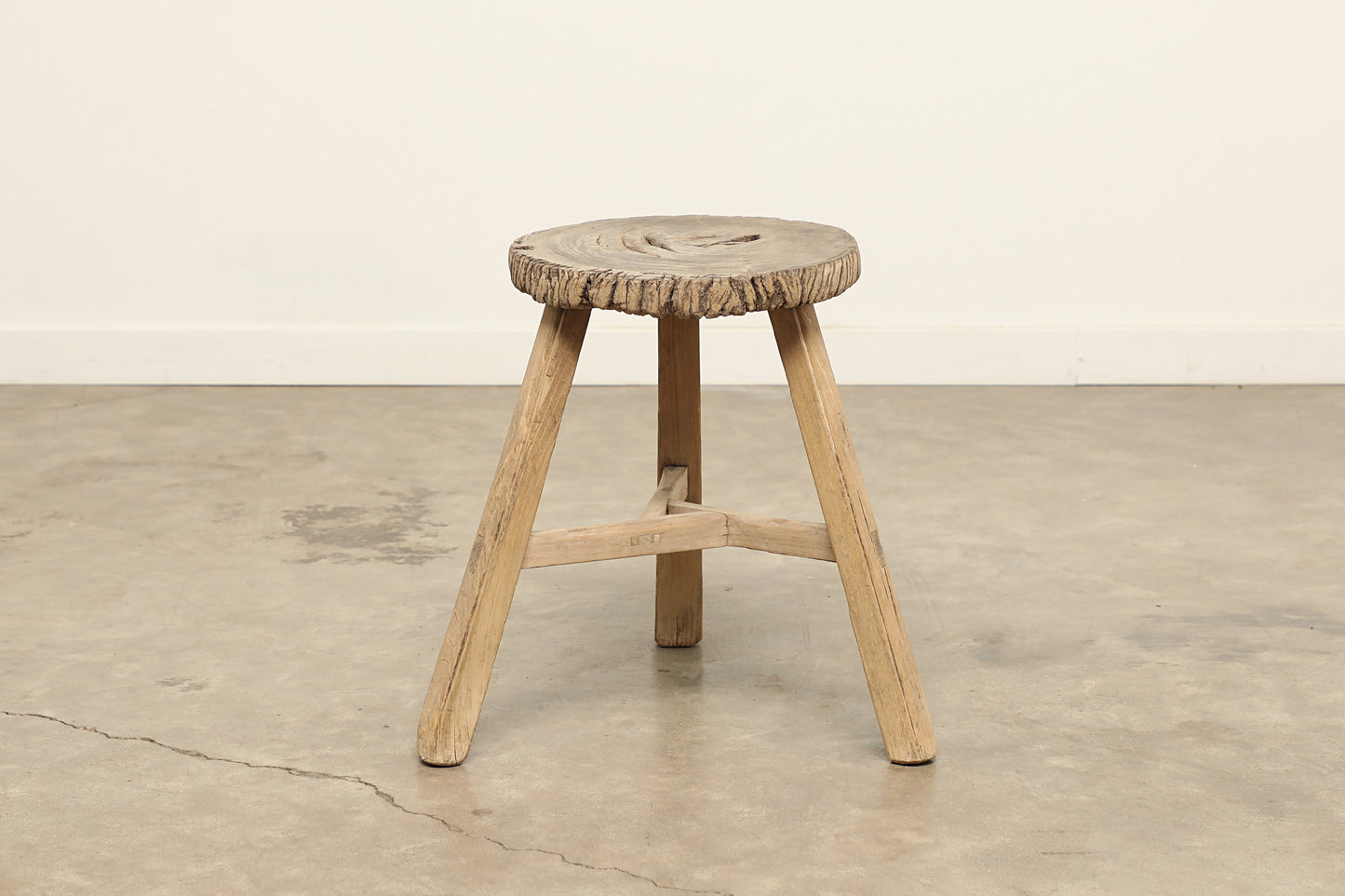 Vintage Elm Stool AC.032 - Circa 1945