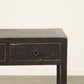 Vintage 2 Drawer Elm Console - Circa 1945