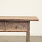 Vintage 3 Drawer Poplar Console - Circa 1945