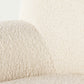 Cream teddy sheepskin soft luxury fabric occasional chair