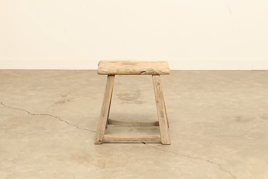 Vintage Elm Stool - Circa 1945