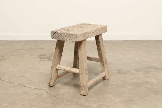 Vintage Elm Stool AC.078 - Circa 1945