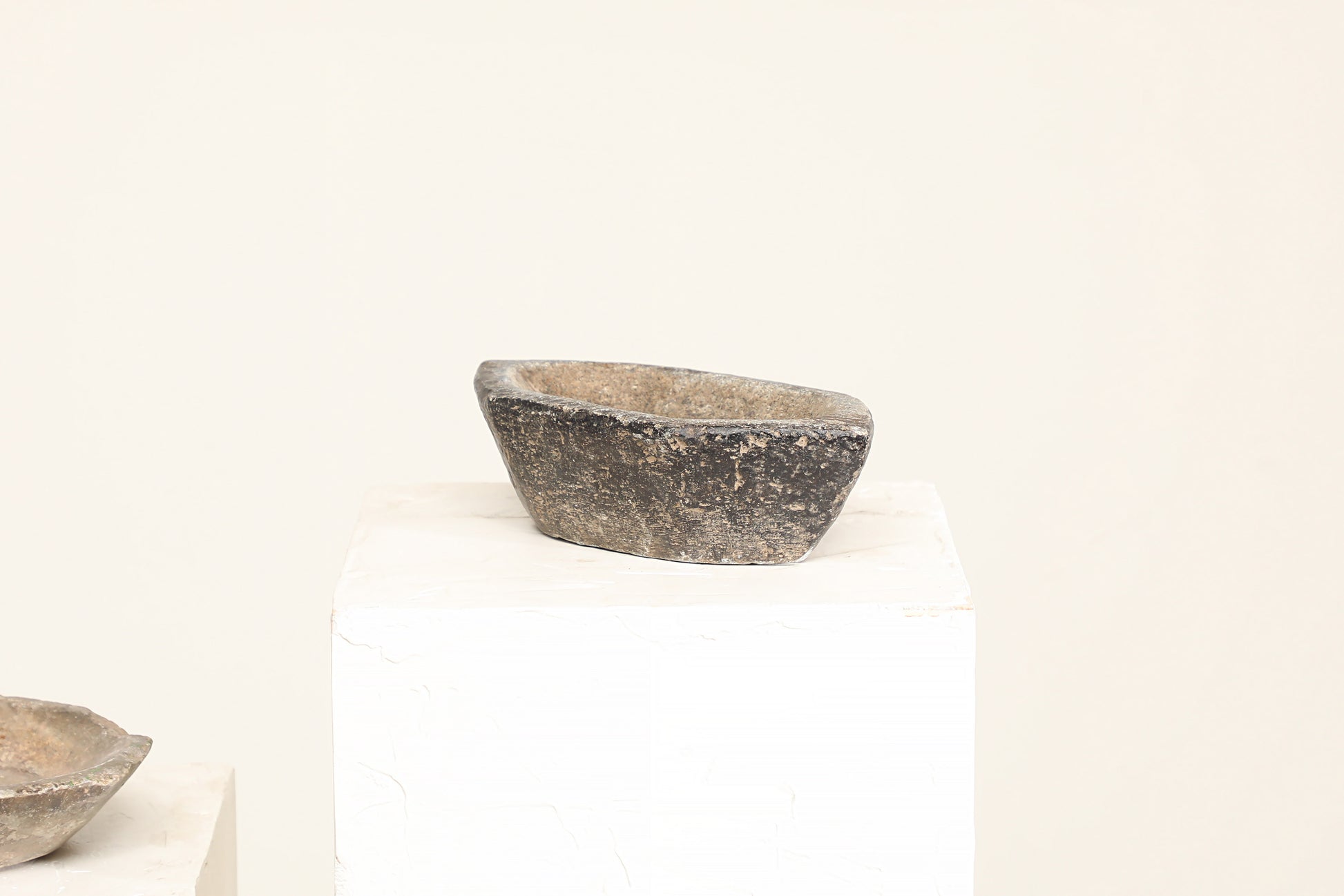 rustic antique vintage stone dish bowl for modern farmhouse decor