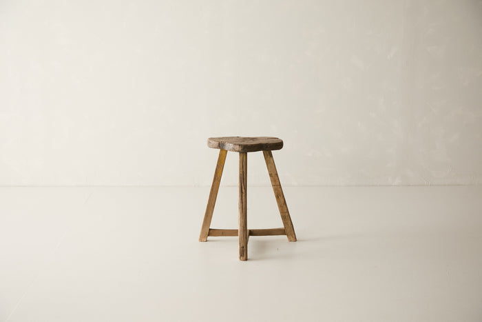 Vintage Solid Elm Saddle Stool - Circa 1955 No. K5