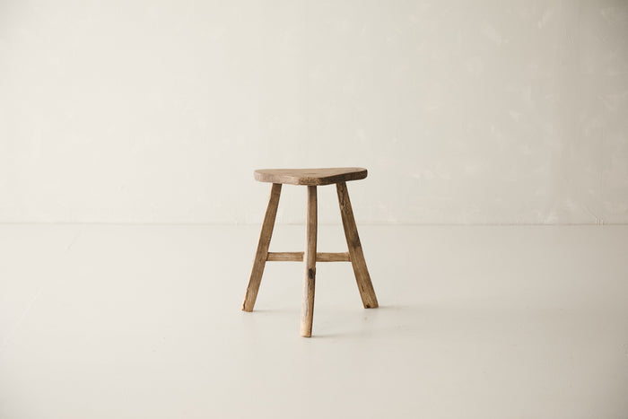 Vintage Solid Elm Saddle Stool - Circa 1955 No. K6