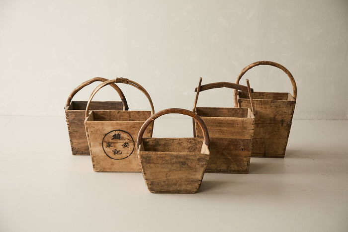 Vintage Elm Bucket - Circa 1945