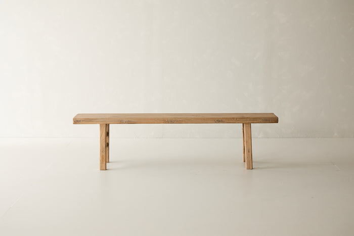 Franklin 66" Elm Bench - Natural