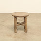 (GAZ092) Vintage Elm Side Table - Circa 1945 (17x17x17)