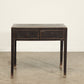 Vintage 2 Drawer Elm Console - Circa 1945