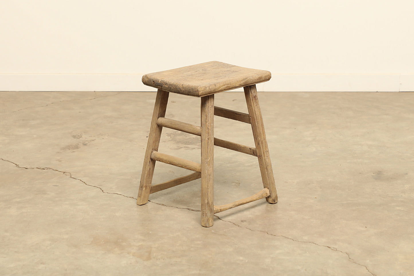 Vintage Elm Stool - Circa 1945