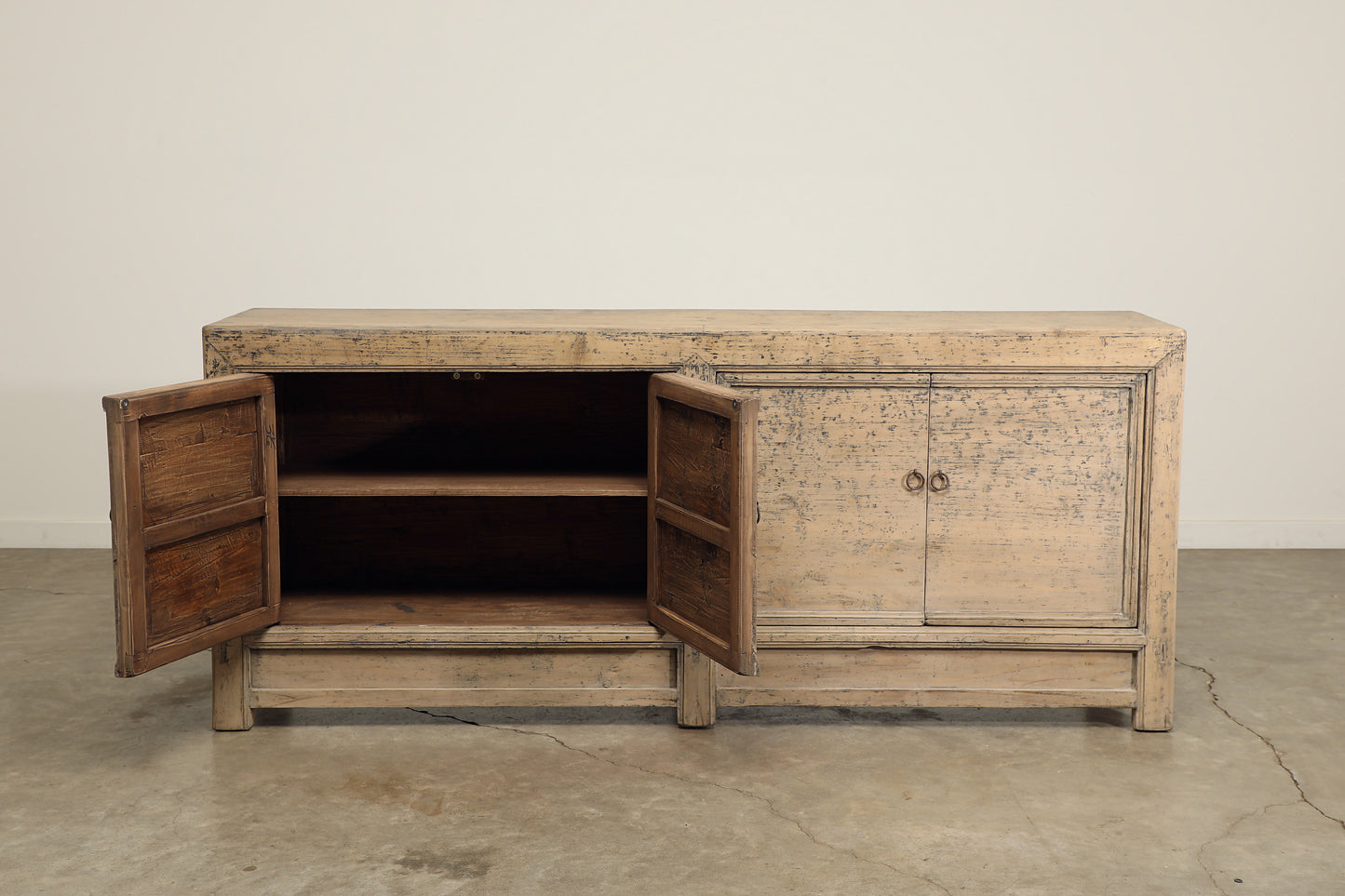 Vintage 4 Door Poplar Sideboard - Circa 1945