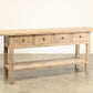 Vintage 4 Drawer Elm Console - Circa 1945