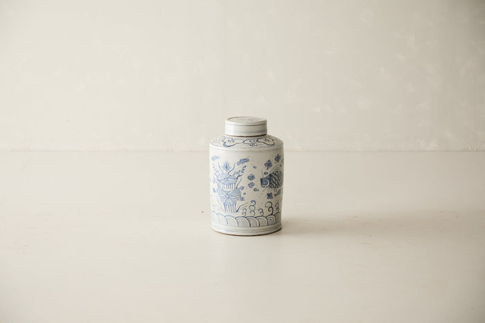 Porcelain Floral Tea Jar