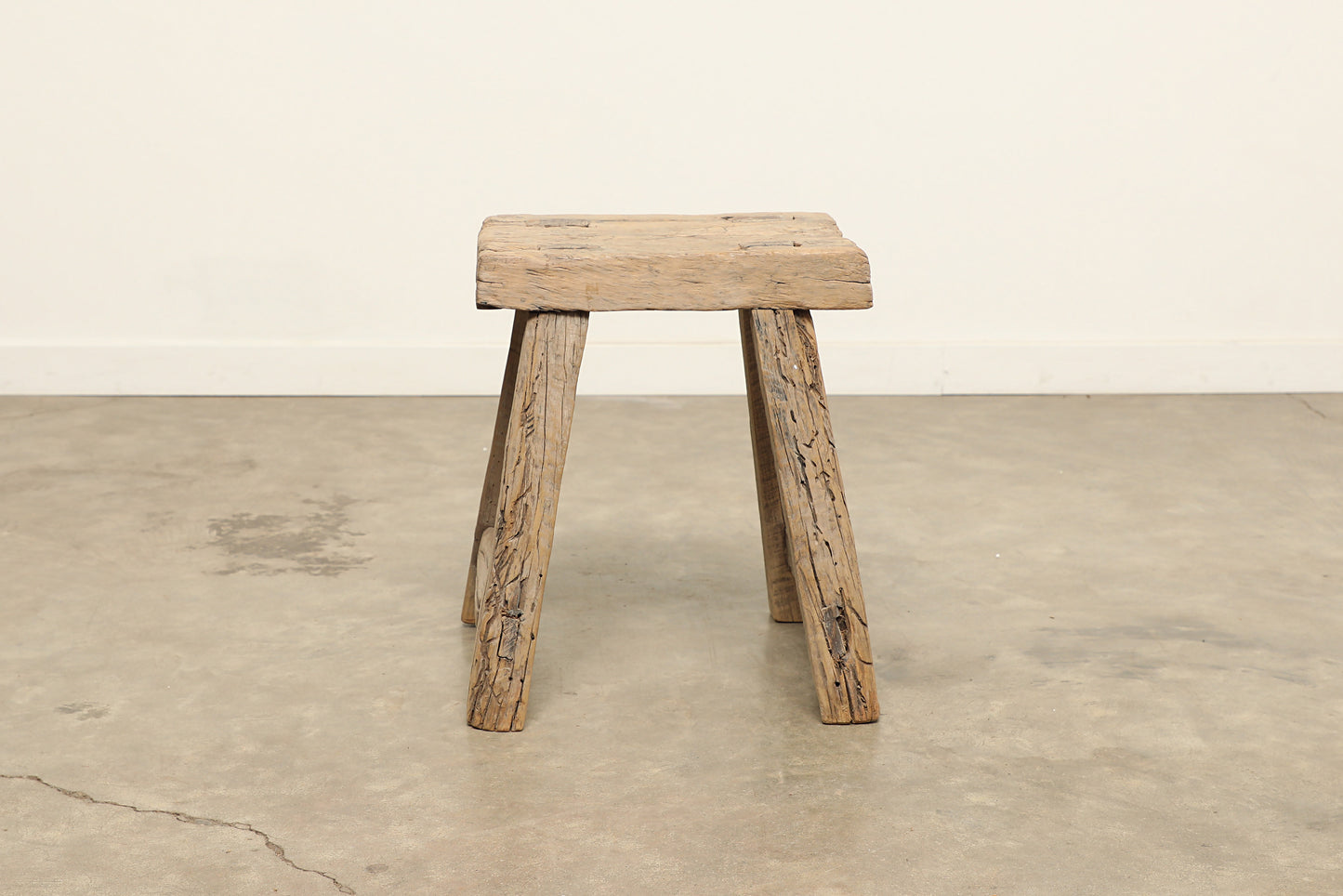 Vintage Elm Stool AC.013 - Circa 1945