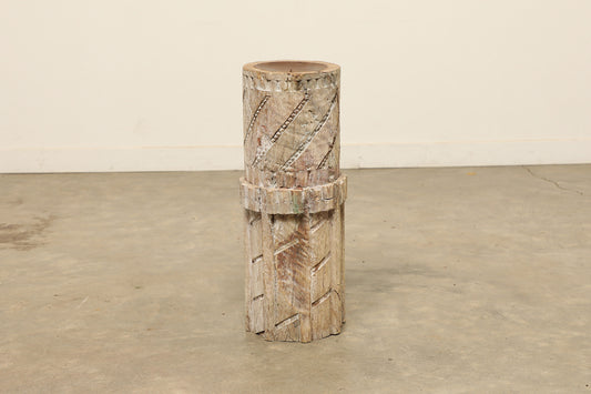 (SCQ012-Q5) Vintage Pillar Candle Stand (8x8x22)