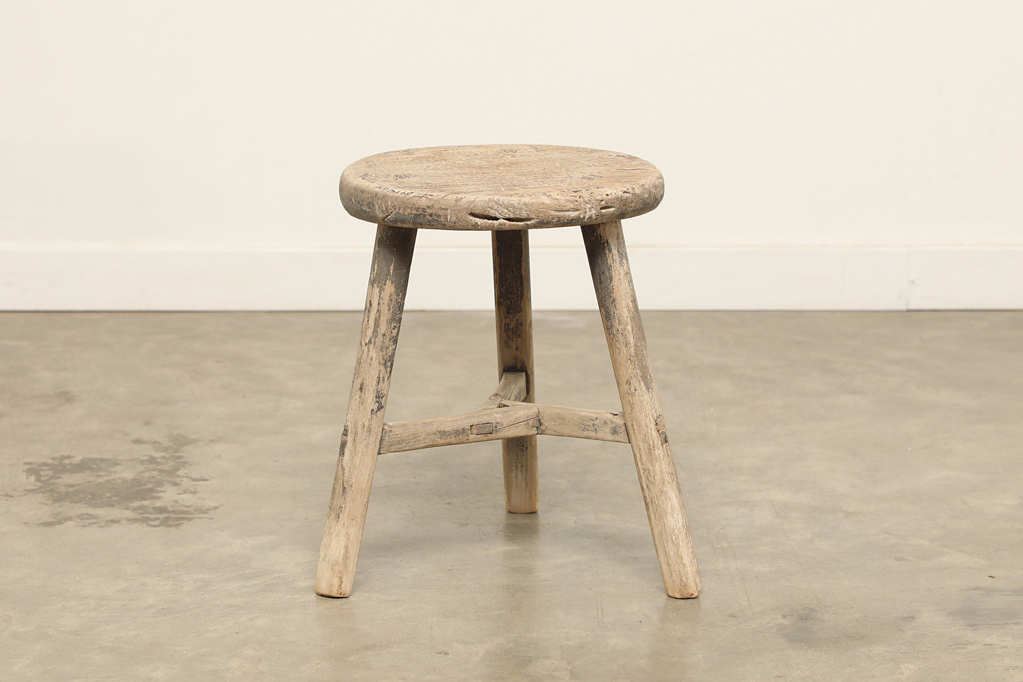 Vintage Elm Stool AC.042 - Circa 1945