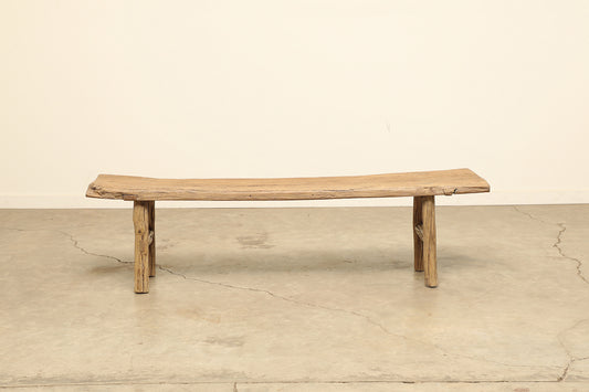 (GAZ027) Vintage Oak Bench - Circa 1945 (74x14x20)