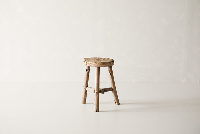 Vintage Elm Stool AE.158 - Circa 1925