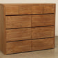 solid teak wood 10 drawer dresser modern bedroom furniture