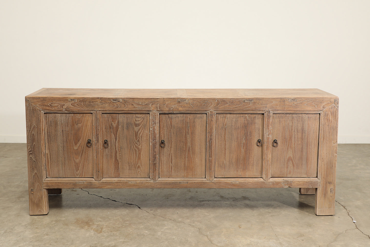 Vintage 5 Door Elm Sideboard - Circa 1945