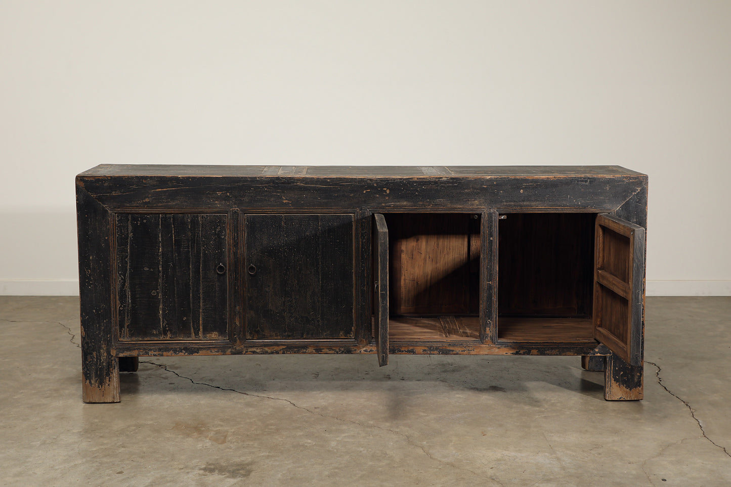 Vintage 4 Door Elm Sideboard - Circa 1945