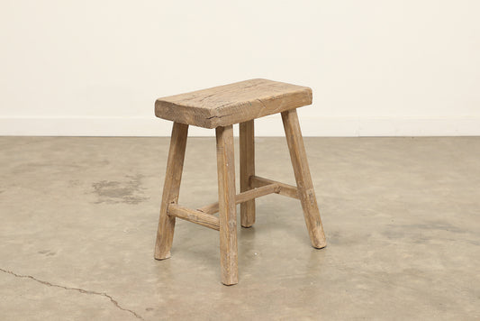 Vintage Elm Stool AC.063 - Circa 1945