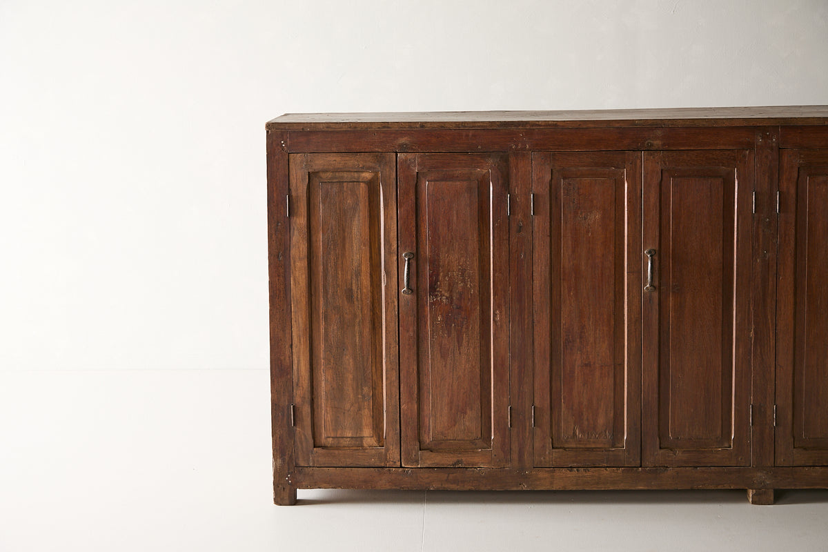 Vintage Teak Panel Sideboard