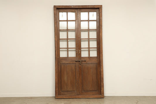 (SCQ033) Vintage Teak Door Set (54x5x102)