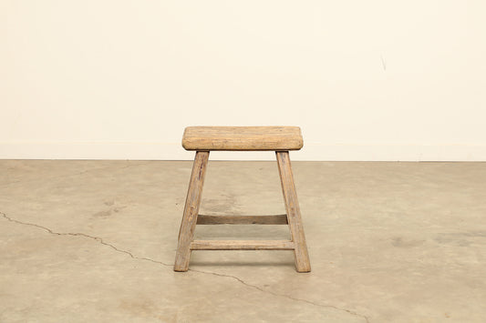 Vintage Elm Stool - Circa 1945