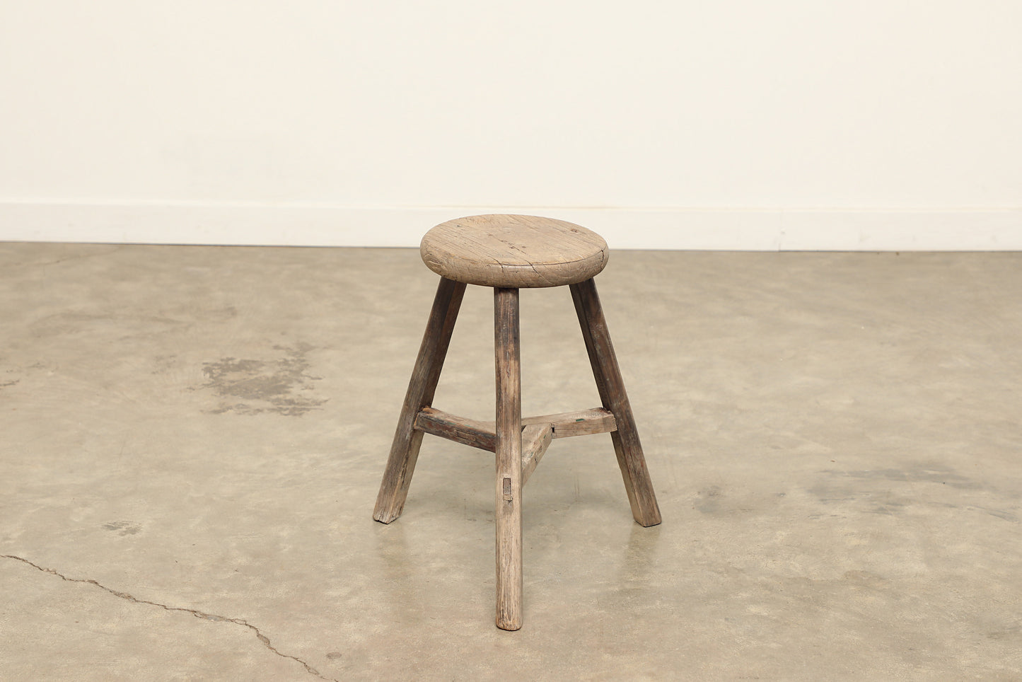 Vintage Elm Stool AC.049 - Circa 1945