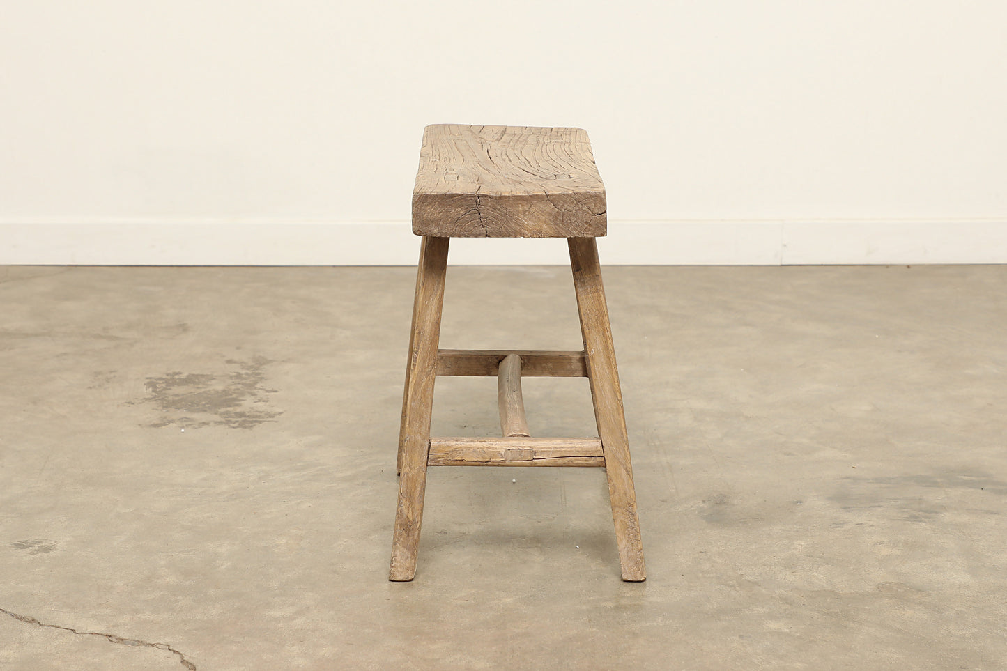 Vintage Elm Stool AC.063 - Circa 1945