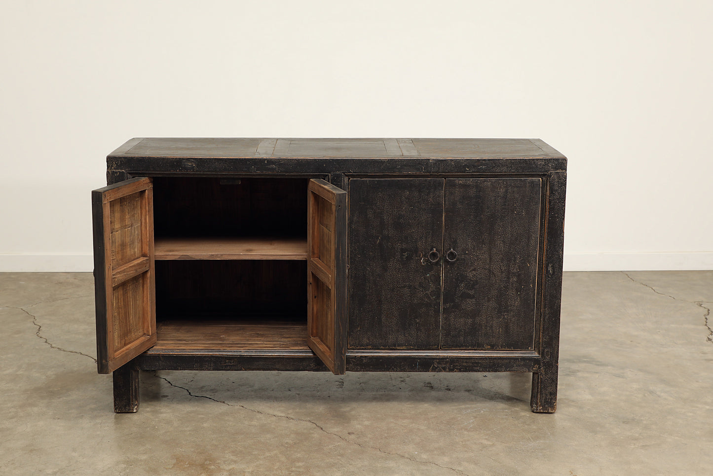 Vintage 4 Door Elm Sideboard - Circa 1945