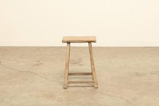 Vintage Elm Stool - Circa 1945