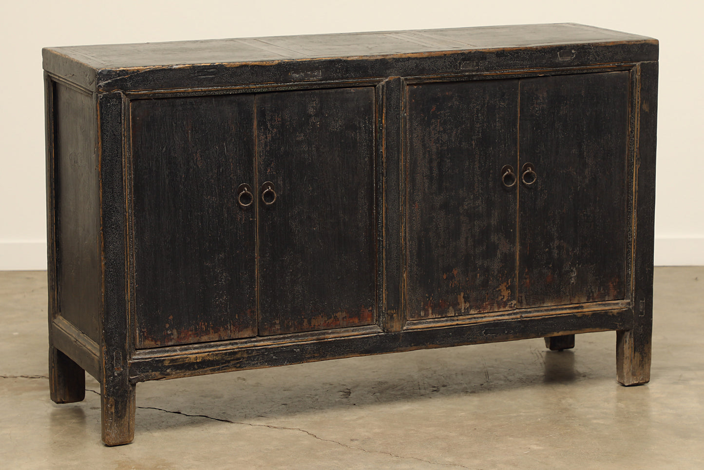 (GAW079) Vintage Poplar Sideboard - Circa 1945 (56x18x34)