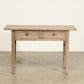 Vintage 2 Drawer Poplar Console - Circa 1945