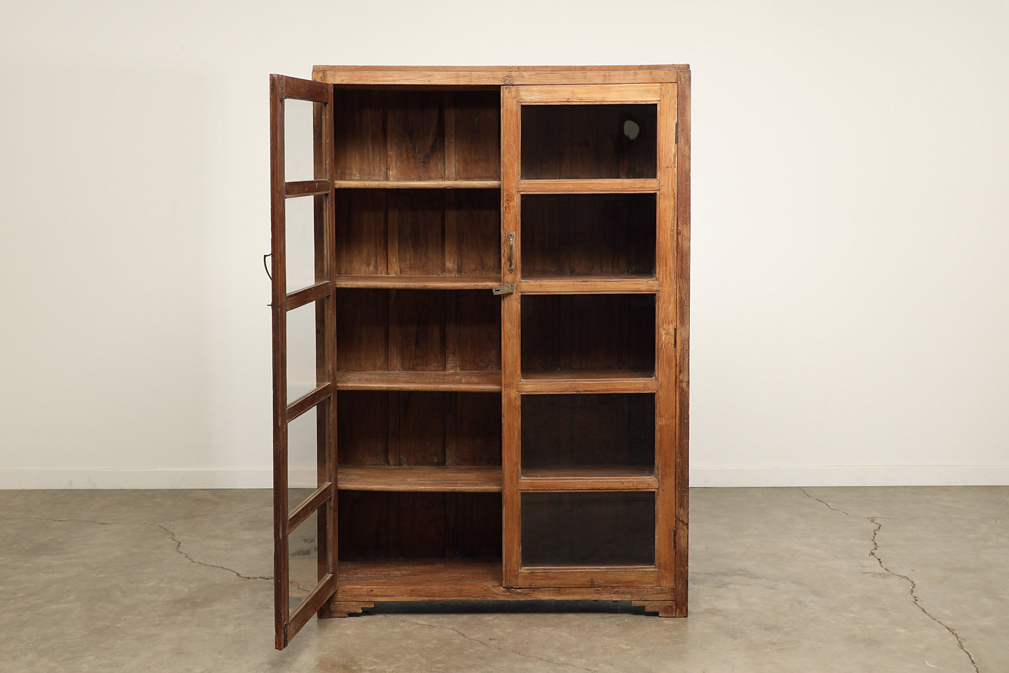 Vintage Teak & Glass Cabinet