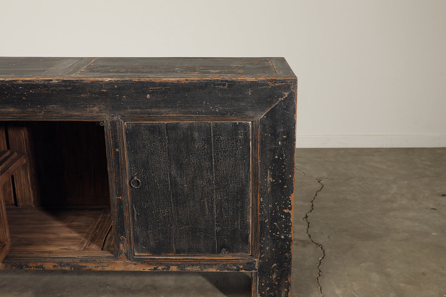 Vintage 4 Door Elm Sideboard - Circa 1945