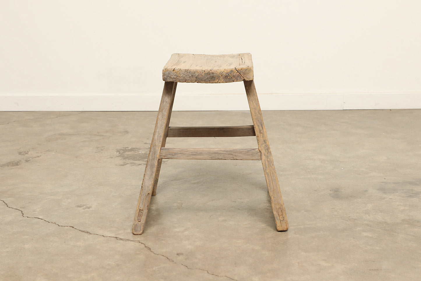 Vintage Elm Stool AC.023 - Circa 1945