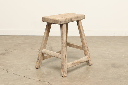 Vintage Elm Stool AC.061 - Circa 1945