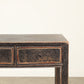 Vintage 4 Drawer Elm Console - Circa 1945