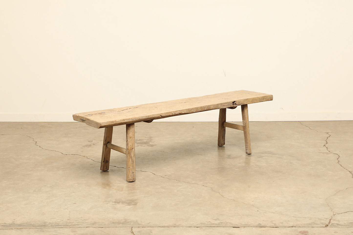 (GAZ037) Vintage Elm Bench Circa 1945 (72x15x20) Habitat Home & Garden