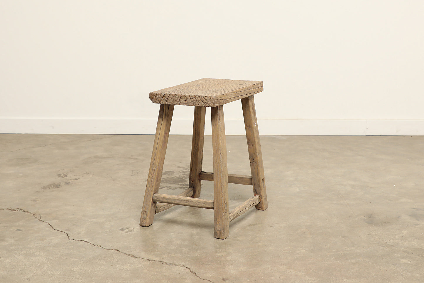 Vintage Elm Stool AC.007 - Circa 1945