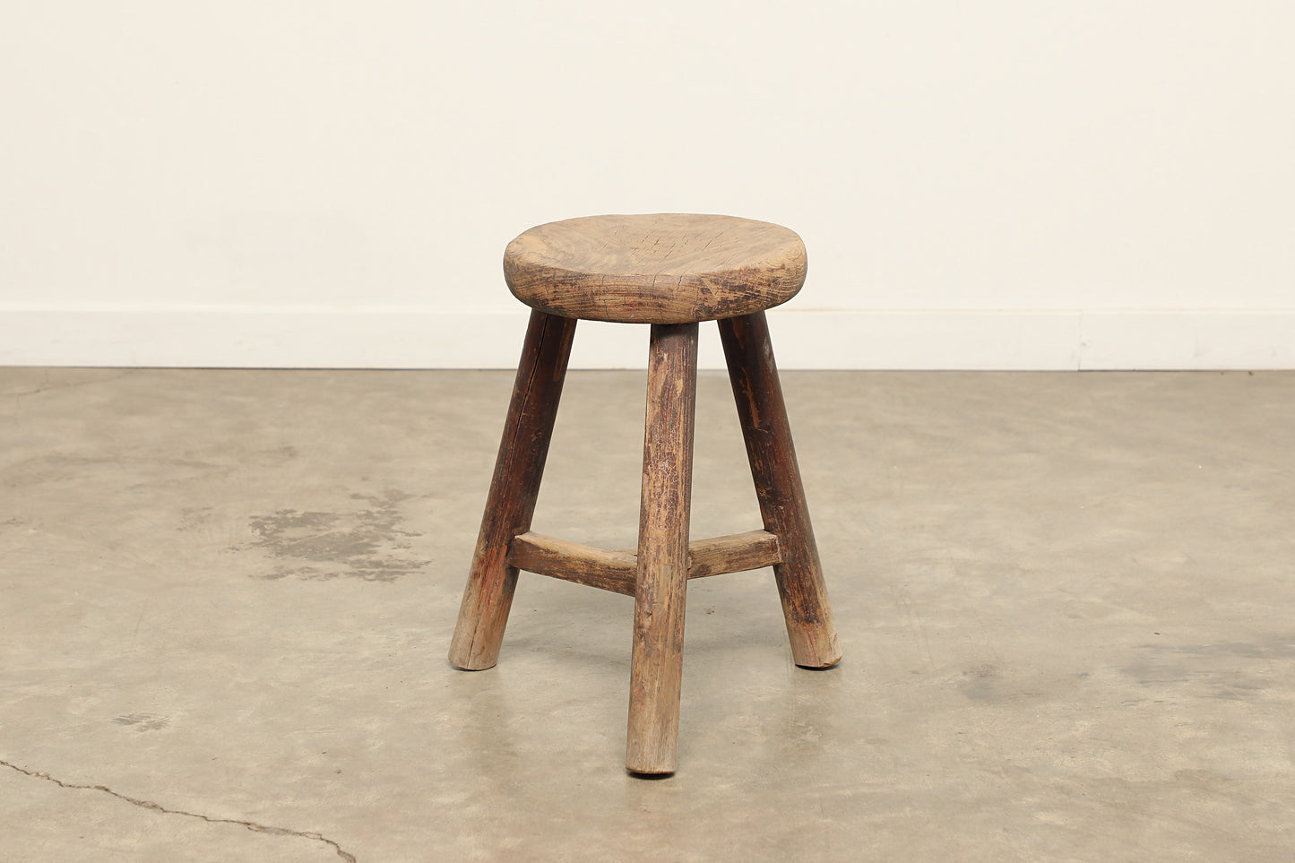 Vintage Elm Stool AC.006 - Circa 1945