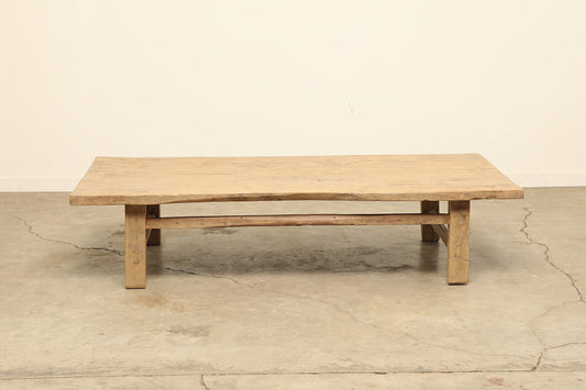 (GAZ061) Vintage Poplar Coffee Table - Circa 1925 (78x35x17)