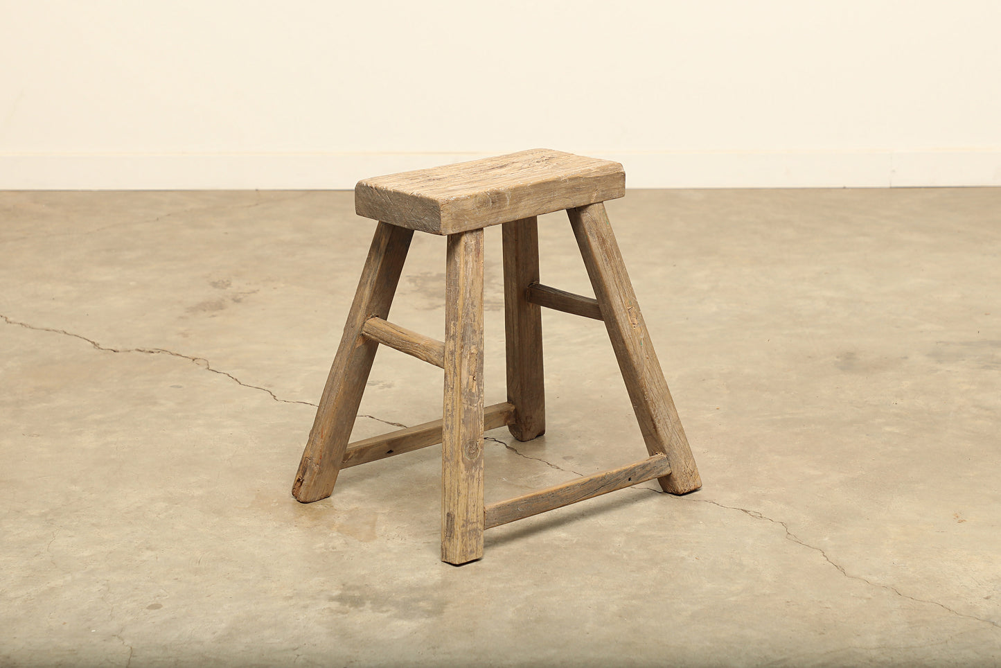 Vintage Elm Stool - Circa 1945