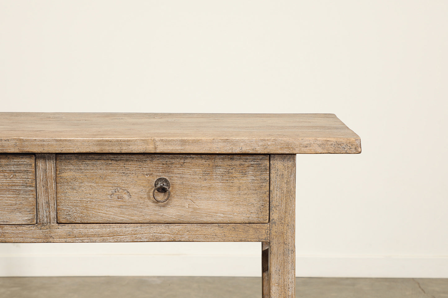 Vintage 2 Drawer Poplar Console - Circa 1945